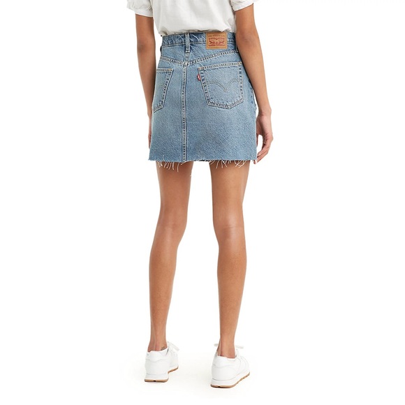 Levi's High Rise Deconstructed Denim Skirt - Picture 4 of 4